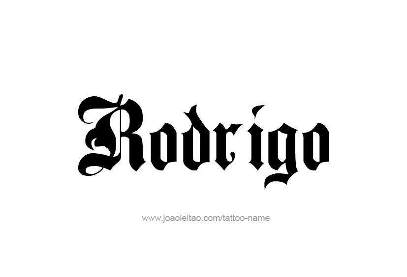 Tattoo Design  Name Rodrigo   