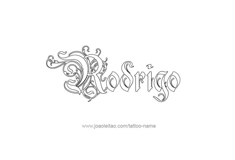 Tattoo Design  Name Rodrigo   