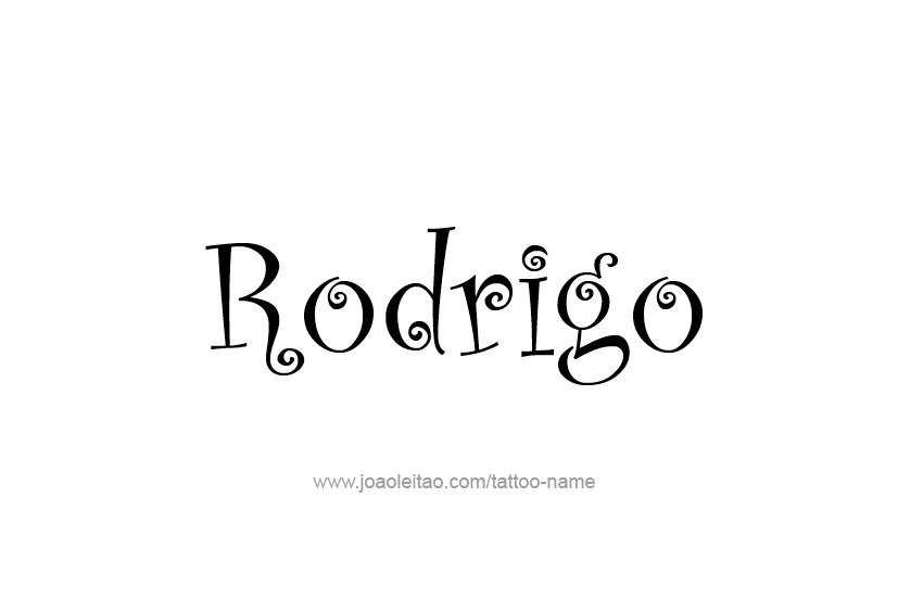 Tattoo Design  Name Rodrigo   