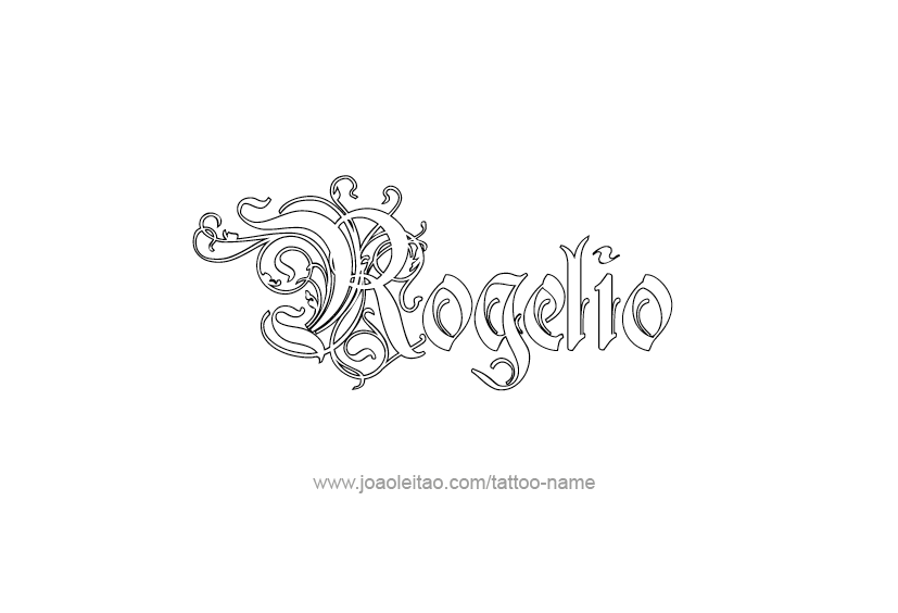 Tattoo Design  Name Rogelio   