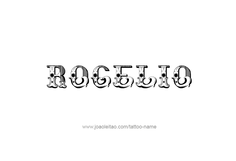 Tattoo Design  Name Rogelio   