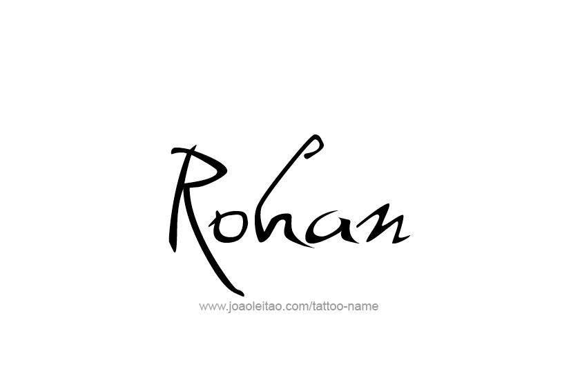 Tattoo Design  Name Rohan   