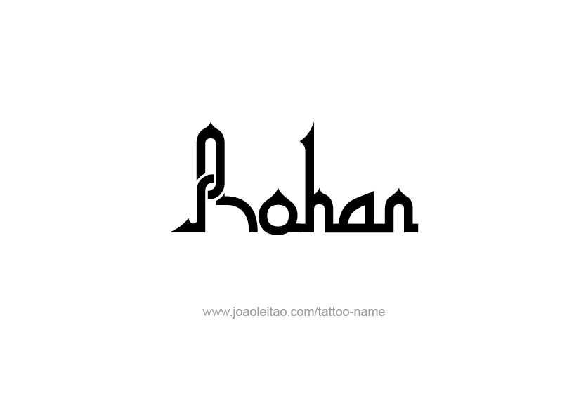 Tattoo Design  Name Rohan   