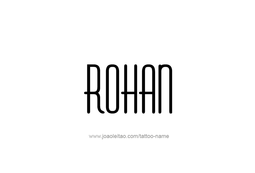 Tattoo Design  Name Rohan   