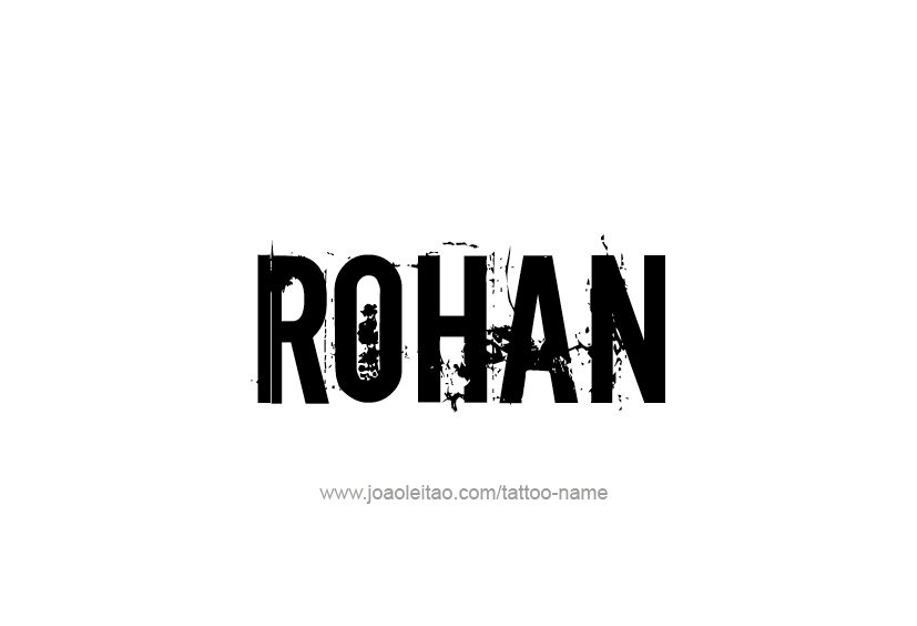 Tattoo Design  Name Rohan   