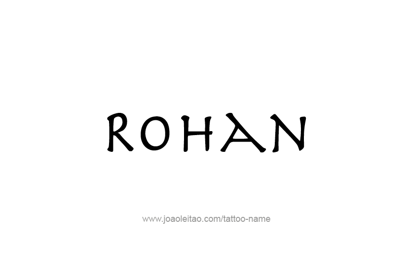 Tattoo Design  Name Rohan   