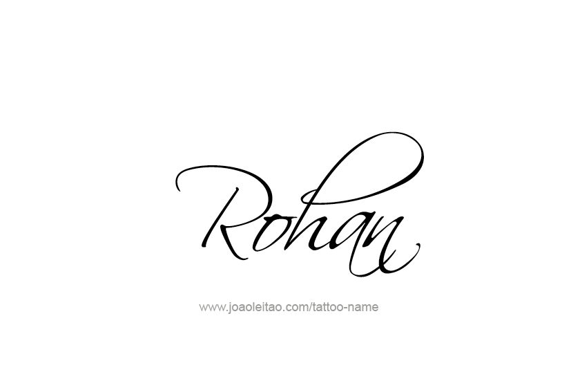 Tattoo Design  Name Rohan   