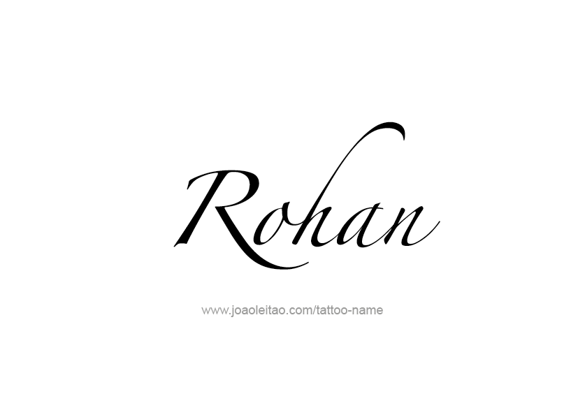 Tattoo Design  Name Rohan   