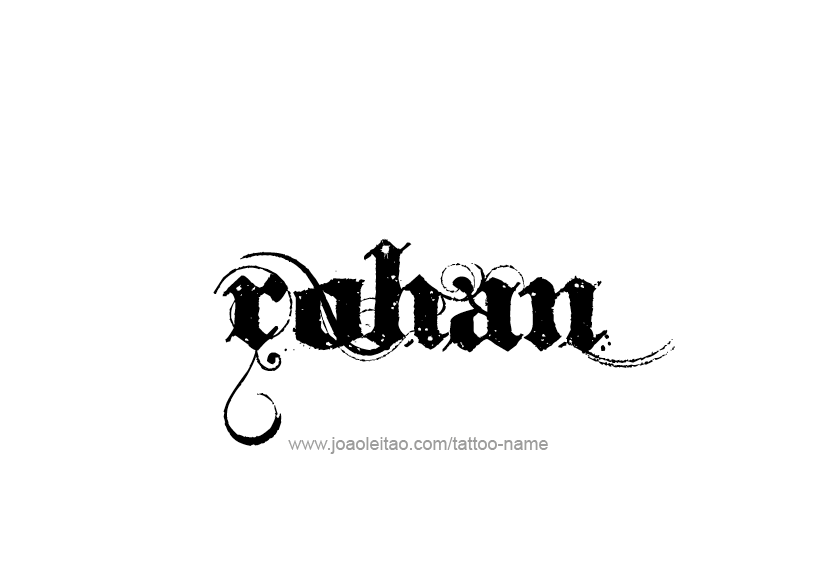 Tattoo Design  Name Rohan   