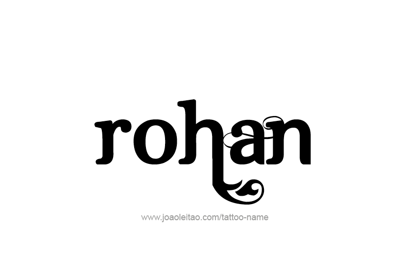 Tattoo Design  Name Rohan   