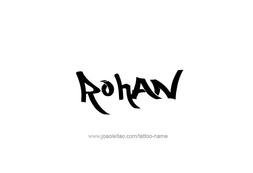 Tattoo Design  Name Rohan   