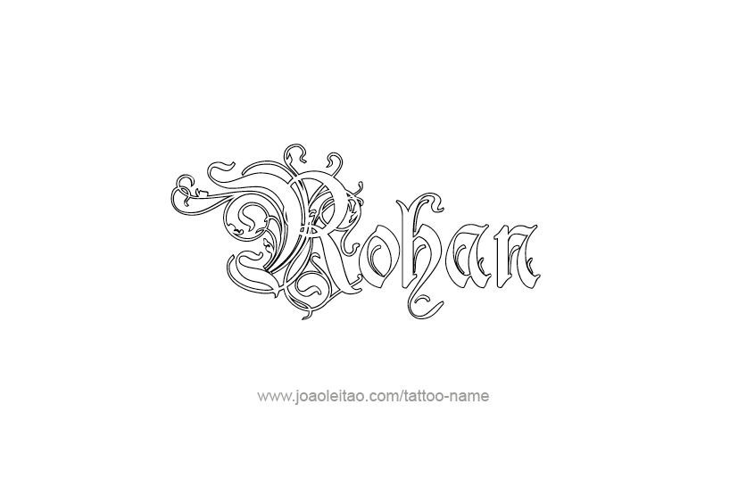 Tattoo Design  Name Rohan   