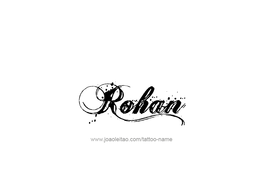 Tattoo Design  Name Rohan   