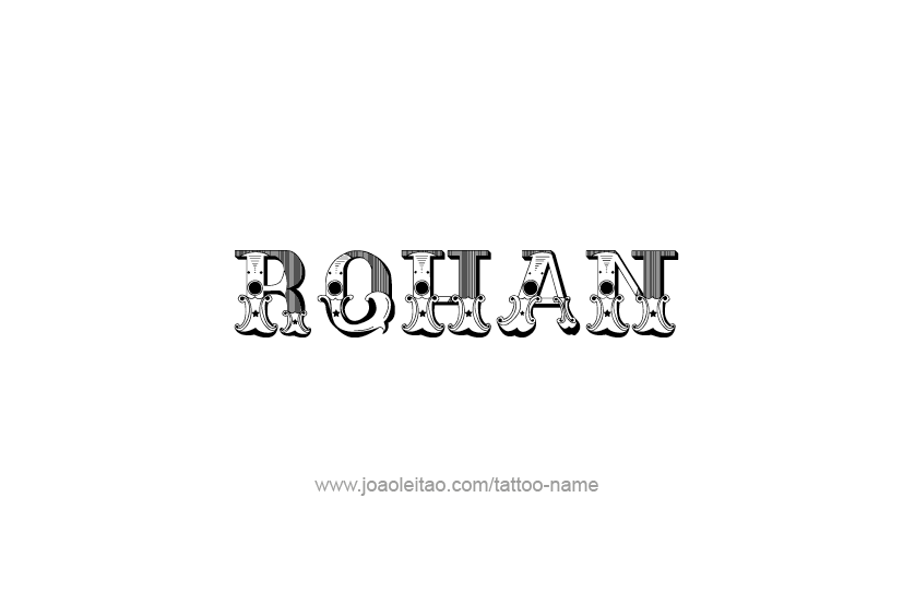 Tattoo Design  Name Rohan   