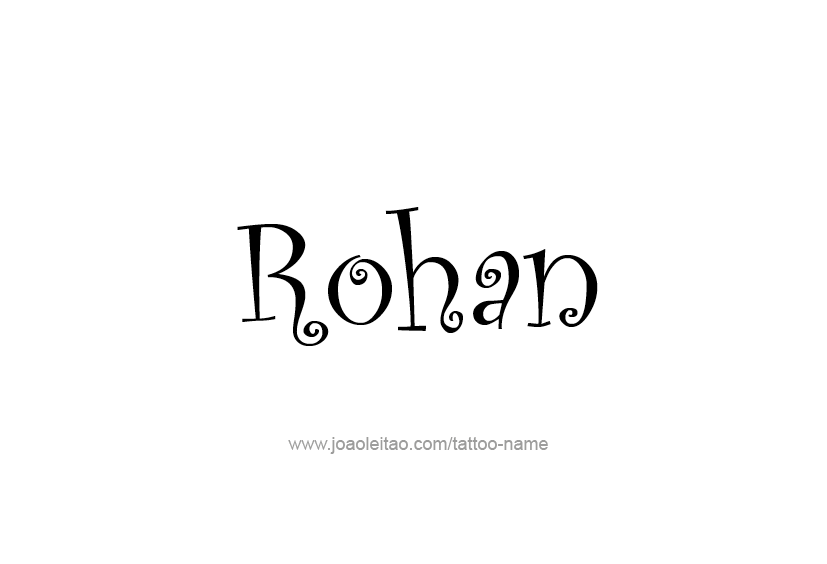 Tattoo Design  Name Rohan   