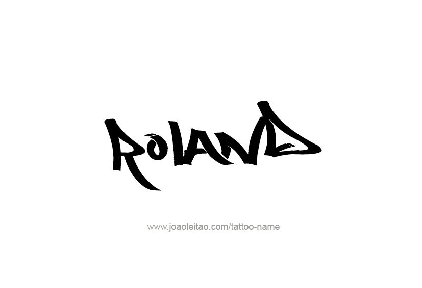 Tattoo Design  Name Roland   