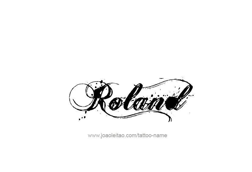 Tattoo Design  Name Roland   