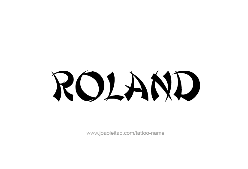 Tattoo Design  Name Roland