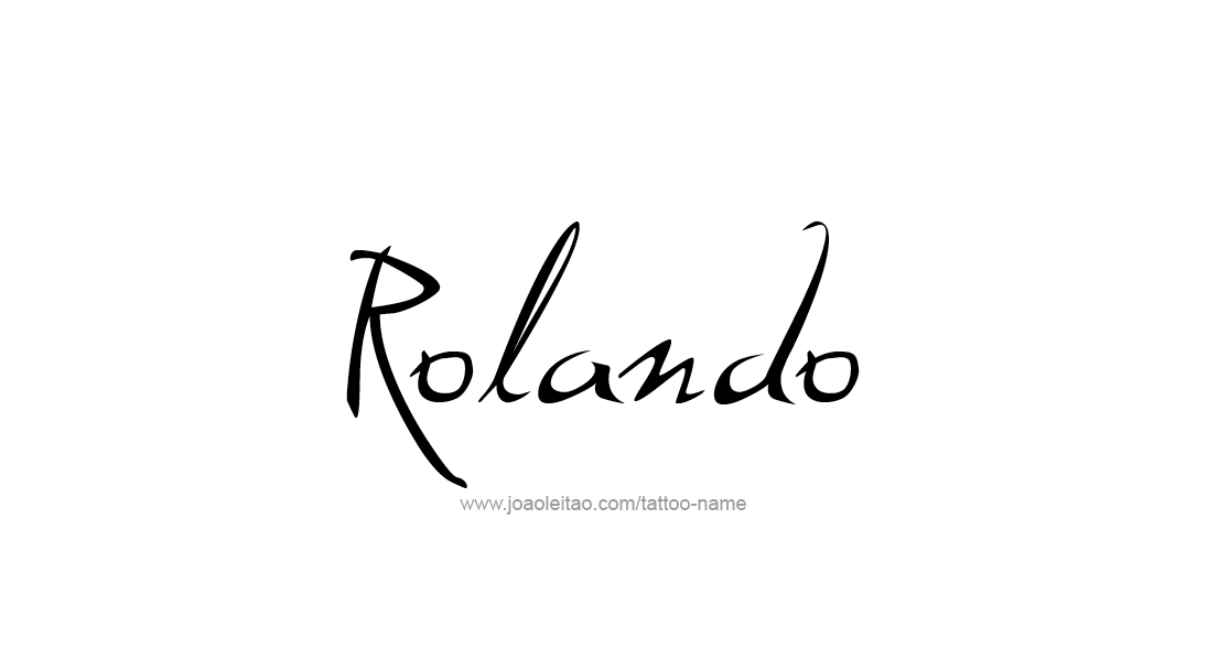 Tattoo Design  Name Rolando   