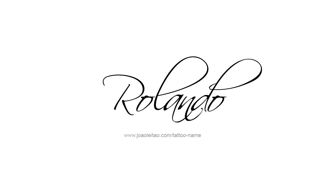 Tattoo Design  Name Rolando   