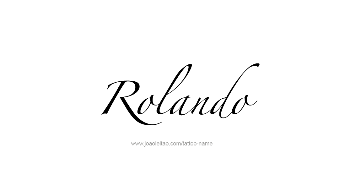 Tattoo Design  Name Rolando   