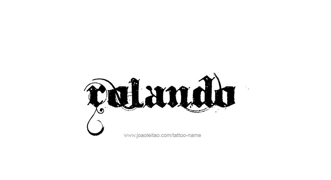 Tattoo Design  Name Rolando   