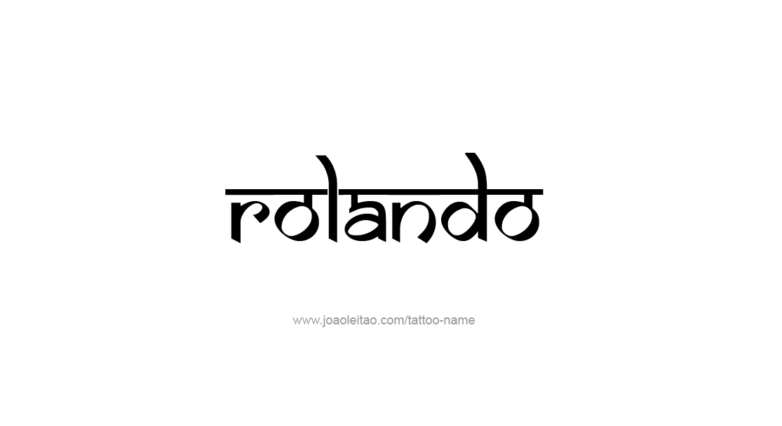 Tattoo Design  Name Rolando   