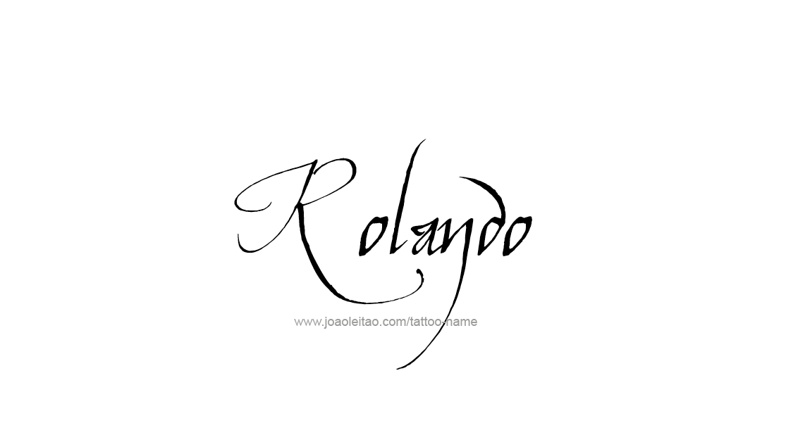 Tattoo Design  Name Rolando   