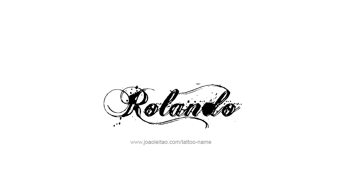 Tattoo Design  Name Rolando   