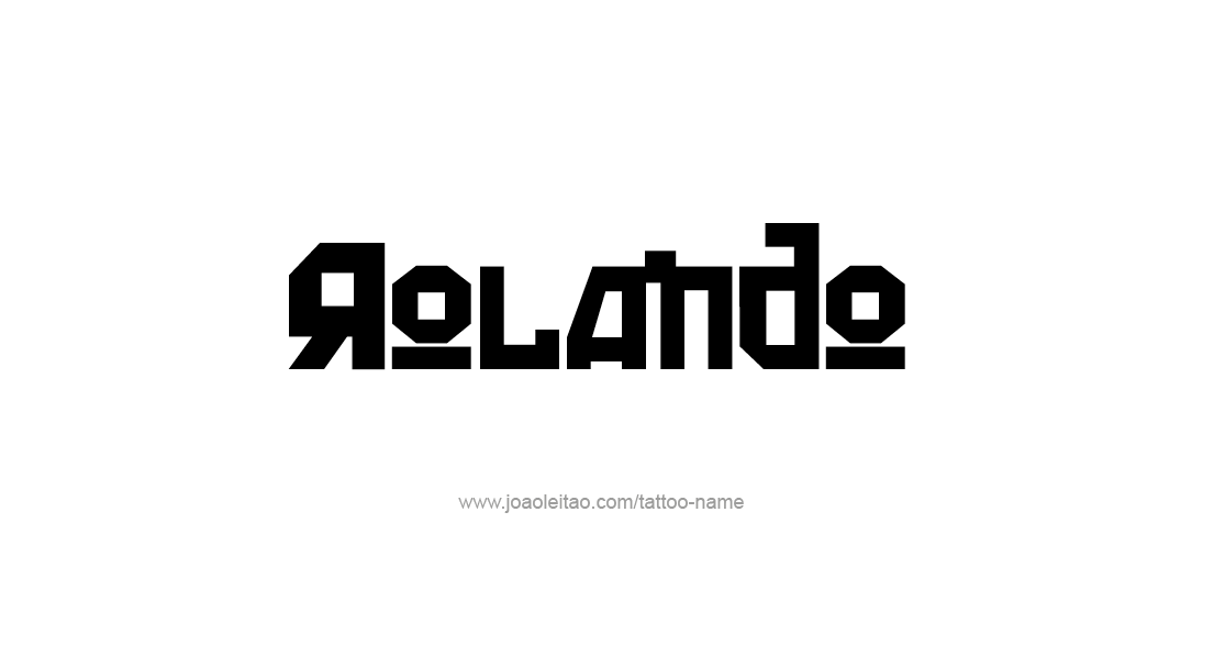 Tattoo Design  Name Rolando   