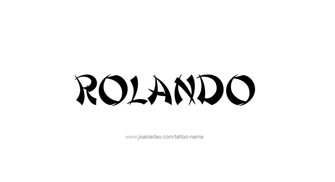 Tattoo Design  Name Rolando