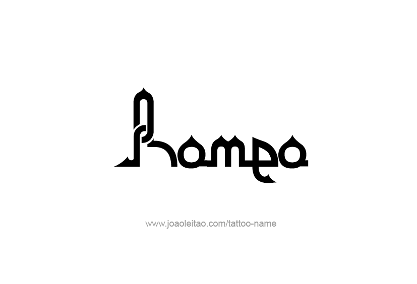 Tattoo Design  Name Romeo   