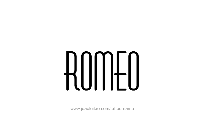 Tattoo Design  Name Romeo   