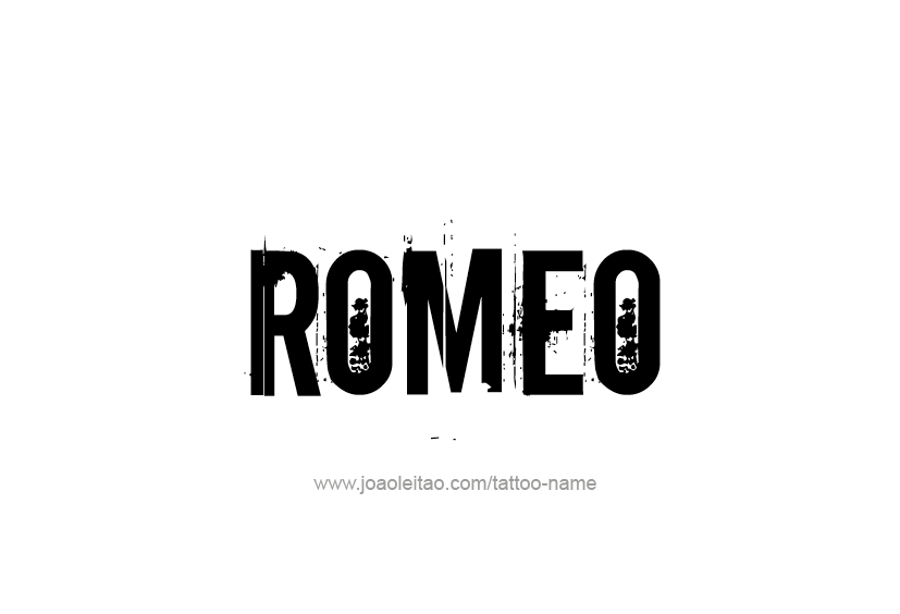 Tattoo Design  Name Romeo   