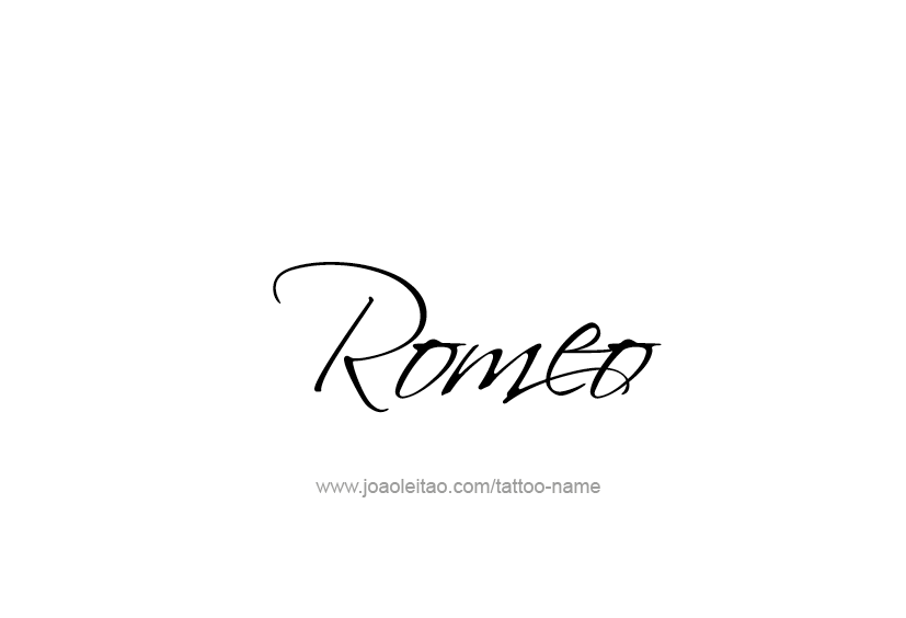 Tattoo Design  Name Romeo   