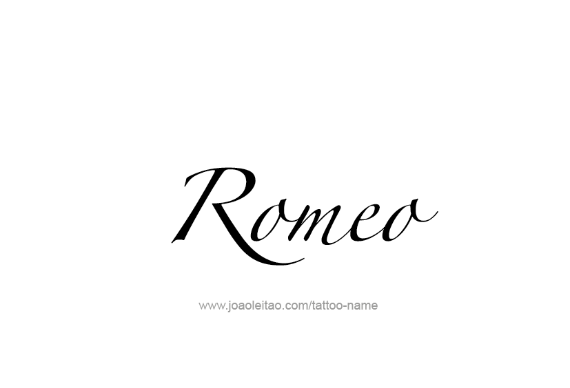 Tattoo Design  Name Romeo   