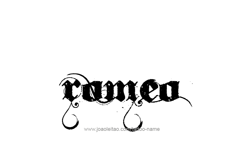 Tattoo Design  Name Romeo   