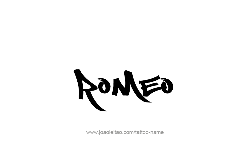 Tattoo Design  Name Romeo   