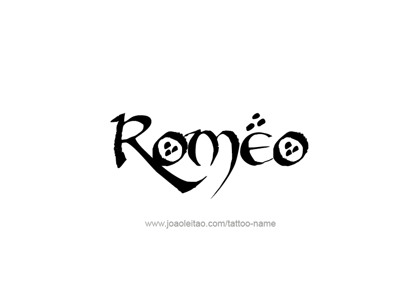 Tattoo Design  Name Romeo   