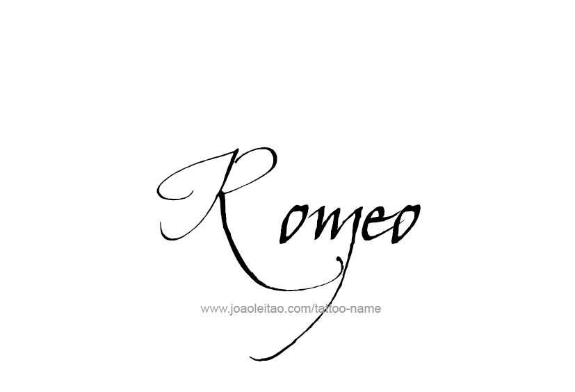 Tattoo Design  Name Romeo   