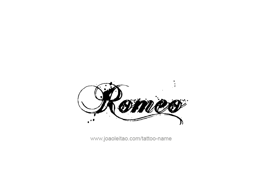 Tattoo Design  Name Romeo   