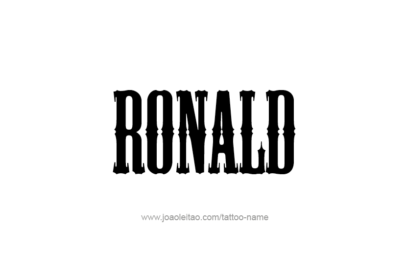 Tattoo Design  Name Ronald   