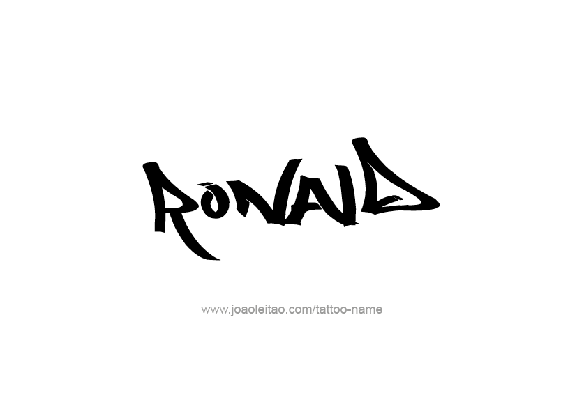 Tattoo Design  Name Ronald   