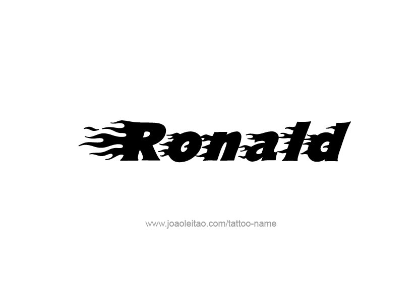 Tattoo Design  Name Ronald   