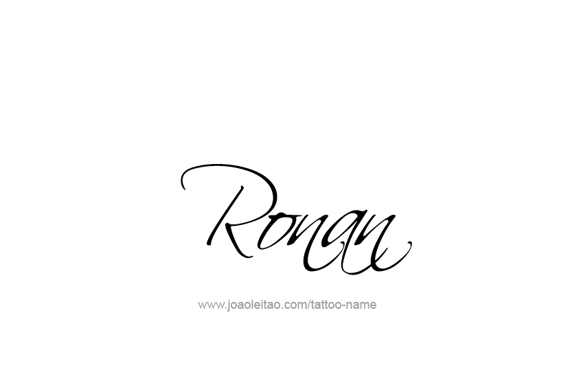 Tattoo Design  Name Ronan   