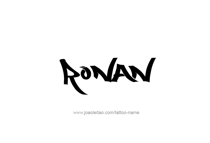 Tattoo Design  Name Ronan   