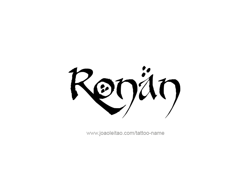 Tattoo Design  Name Ronan   