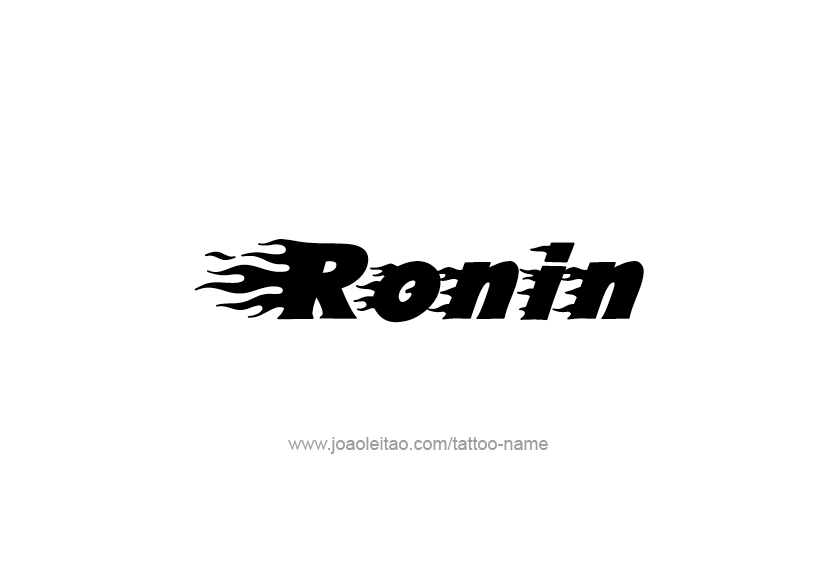 Tattoo Design  Name Ronin   