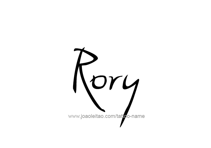 Tattoo Design  Name Rory   