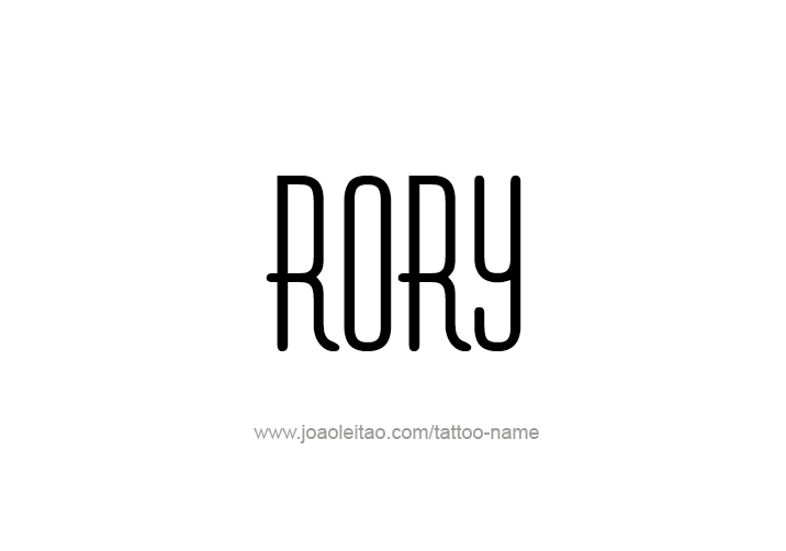 Tattoo Design  Name Rory   